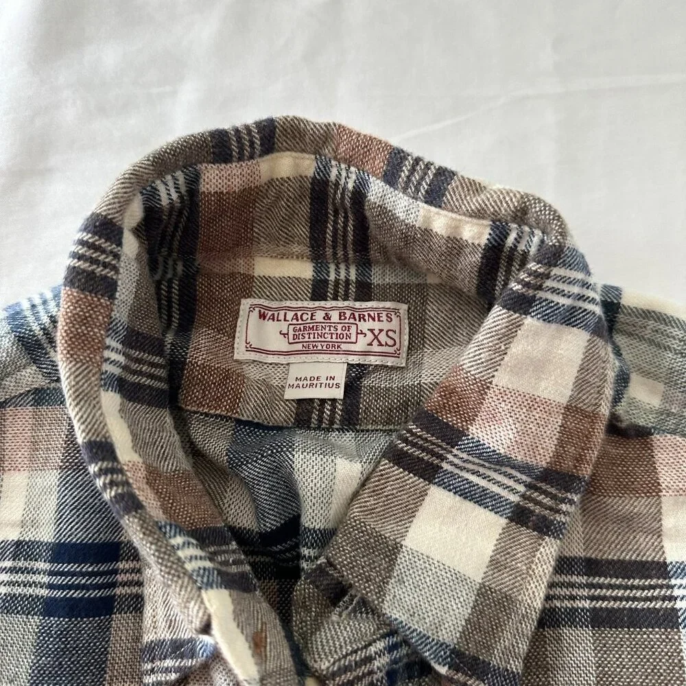 J. Crew Wallace and Barnes Flannel Button Down